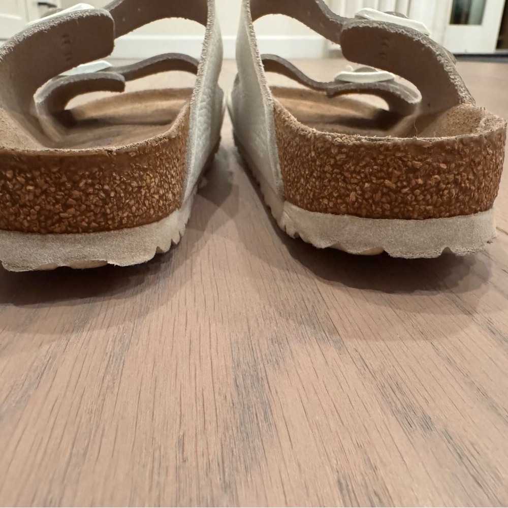 Birkenstock White Two-Strap Sandals Size 36 - Picture 3 of 4